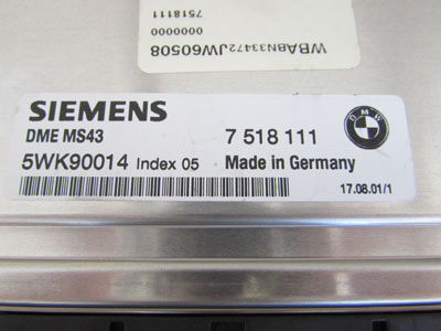 BMW Ignition Key Lock Cylinder Tumbler Set EWS and DME Control Modules 12147518111 E46 323i 325i 328i 330i3